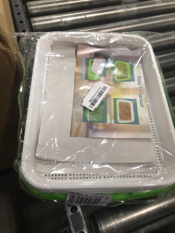 Photo 1 of Legigo 5 Pack Seed Sprouter Trays- Soil-Free Cultivation Germination Tray, BPA Free Micro Greens Growing Trays Seed Sprouting Trays Kit with Germinating Paper for Healthy Wheatgrass, Beans and More
