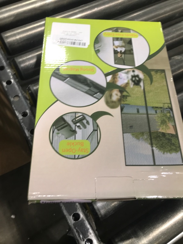 Photo 1 of Magnetic Screen Door -Fit for Door Size:32x78 Inch, Hands Free Mesh Partition, Heavy Duty Screen Door Mesh Curtain Keeps Bugs Out, Frame Hook & Loop, Pet and Kid Friendly, Screen Door Size 34x80