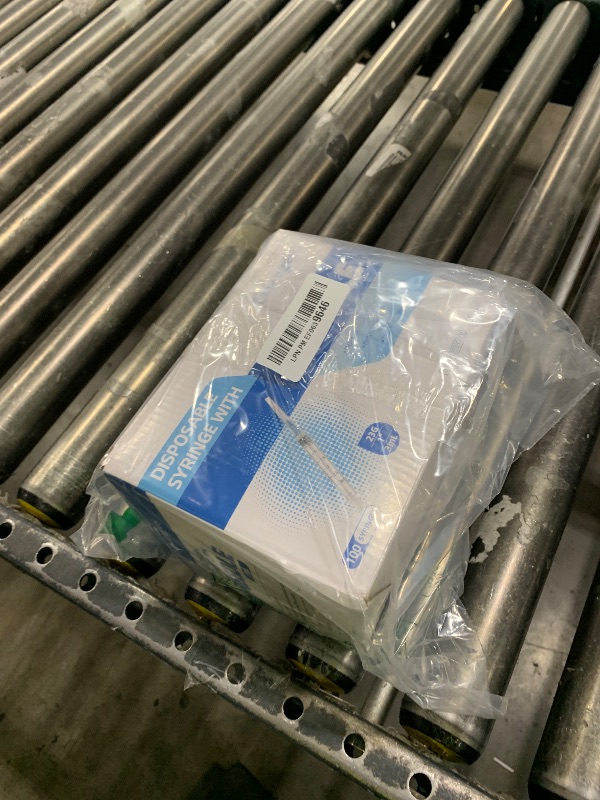 Photo 1 of 100 Pack Disposable 3ml/cc Lab Syringes with 23Ga 1 Inch Needle Luer Lock, Individually Sealed Packed