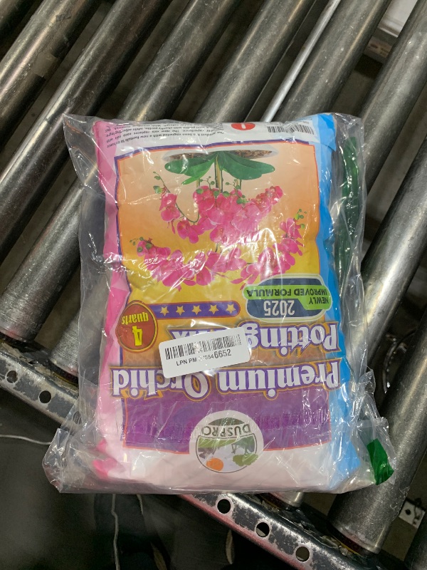 Photo 1 of [Upgraded] DUSPRO Orchid Potting Mix for Repotting with Forest Moss, Pine Bark, Perlite & Pumice Natural Ingredients, Orchid Bark Potting Mix, Orchid Repotting Kit Drainage Indoor Potting Medium 4QT