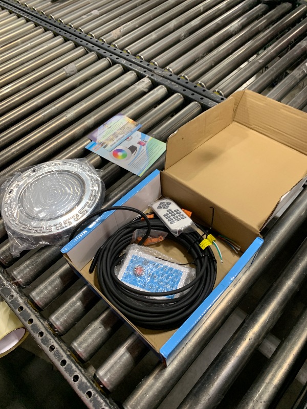 Photo 1 of Awanhe Pool Lights for Inground Pool, 60W 10 Inch LED Inground Pool Light with Controller, Remote and APP Control for Wet Niche, Color Changing Underwater Swimming Pool Lights with 50 Foot Cord