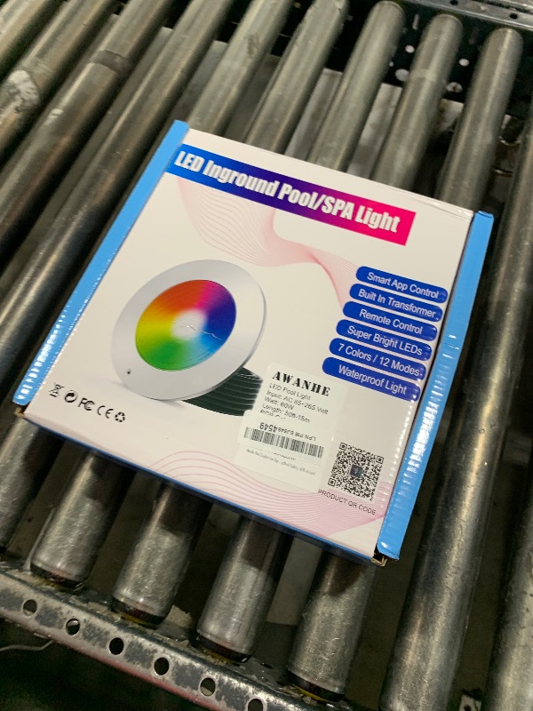 Photo 1 of Awanhe Pool Lights for Inground Pool, 60W 10 Inch LED Inground Pool Light with Controller, Remote and APP Control for Wet Niche, Color Changing Underwater Swimming Pool Lights with 50 Foot Cord