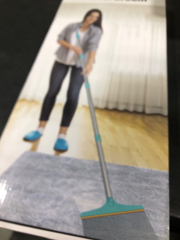 Photo 1 of Eaersan Carpet Rake for Pet Hair Removal - Reusable Pet Hair Remover, 60” Adjustable Long Handle Cat Dog Carpet Rake Scraper, Dog Hair Rake Brush for Rugs, Mats, Couch, Furniture