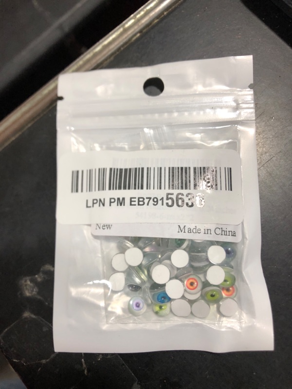 Photo 1 of 100PCS 6mm Halloween Glass Human Eyes for Art Dolls Sculptures Props Masks Fursuits Taxidermy Jewelry Making Flatback About 0.24inches