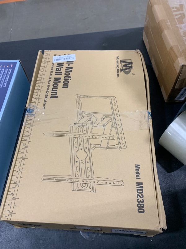 Photo 1 of Mounting Dream TV Wall Mount for 32-65 Inch Television,Mount with Swivel and Tilt, Full Motion Bracket with Articulating Dual Arms, Fits 16inch Studs, Max VESA 400X400 mm, 99lbs, MD2380