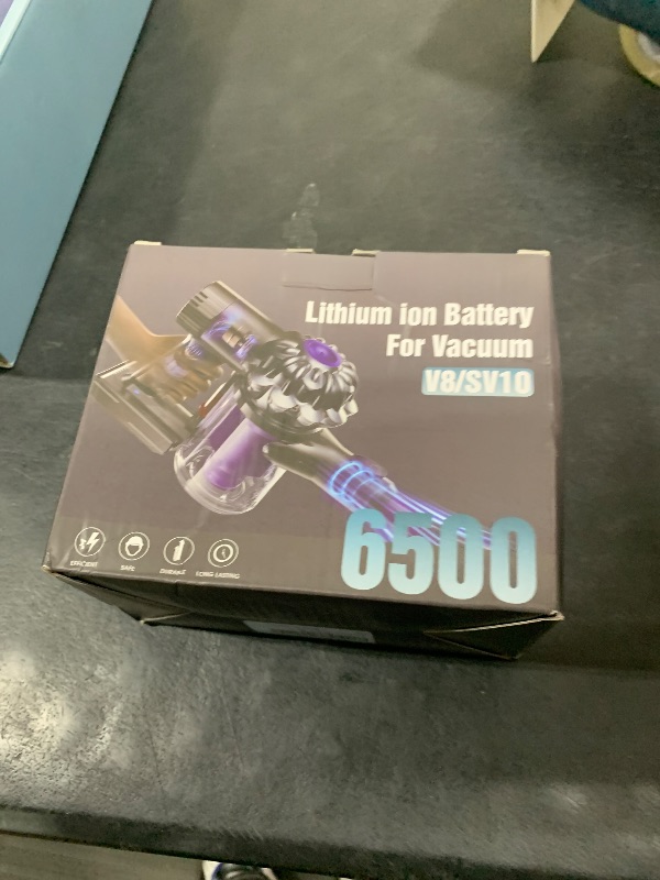 Photo 1 of Keenstone 21.6V 6500mAh Replacement Battery for Dyson V8, Perfectly Compatible with SV10 V8 Animal V8 Absolute V8 Fluffy V8 Motorhead V8 Carbon Fiber Vacuum Cleaner