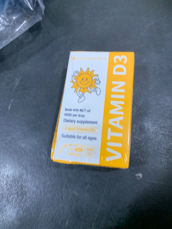 Photo 1 of PHARGOODS+ Baby Vitamin D3 Drops-400IU per Drop-1200 Servings-Safe for Newborns&Kids-Supports Immune&Bone Health-30ml