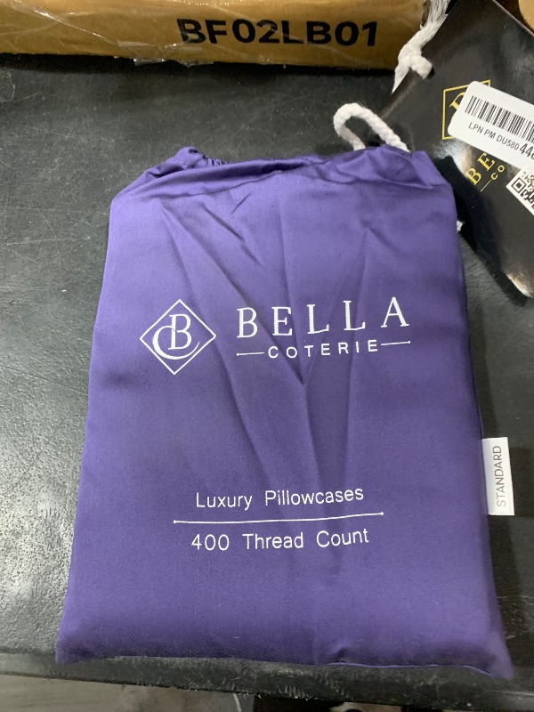 Photo 1 of Bella Coterie | Luxury Standard Size Pillowcase Set | Organically Grown Viscose Made from Bamboo | Ultra Soft | Cooling | 2 Pcs [Twilight Blue]