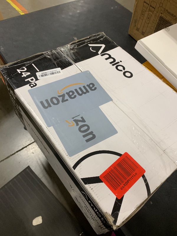 Photo 1 of Amico 24 Pack 5/6 inch 5CCT LED Recessed Lighting, Dimmable, 12.5W=100W, 950LM, 2700K/3000K/4000K/5000K/6000K Selectable, Retrofit Can Lights with Baffle Trim, IC Rated - ETL & FCC, White