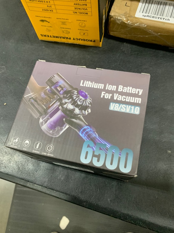 Photo 1 of Keenstone 21.6V 6500mAh Replacement Battery for Dyson V8, Perfectly Compatible with SV10 V8 Animal V8 Absolute V8 Fluffy V8 Motorhead V8 Carbon Fiber Vacuum Cleaner