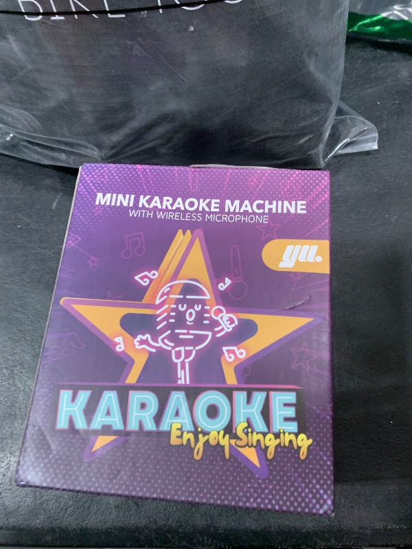 Photo 1 of YLL Mini Karaoke Machine with 2 Wireless Microphones, TOP Kids Gifts for Girls Ages 3, 4, 5, 6, 7, 8, 9,10,11,12 +Year Old, 4-12 Years Old Birthday Toy Gift for Girls Boys Party (Purple)
