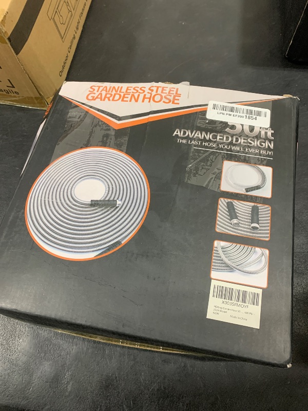 Photo 1 of HDKing Garden Hose 50 FT Flexible Metal Hose with 10 Function Nozzle, Kink Free, Lightweight, Durable, Crush Resistant Fitting, Easy to Coil, Puncture Proof Hose for Yard, Rv, 600 PSI 2025 New