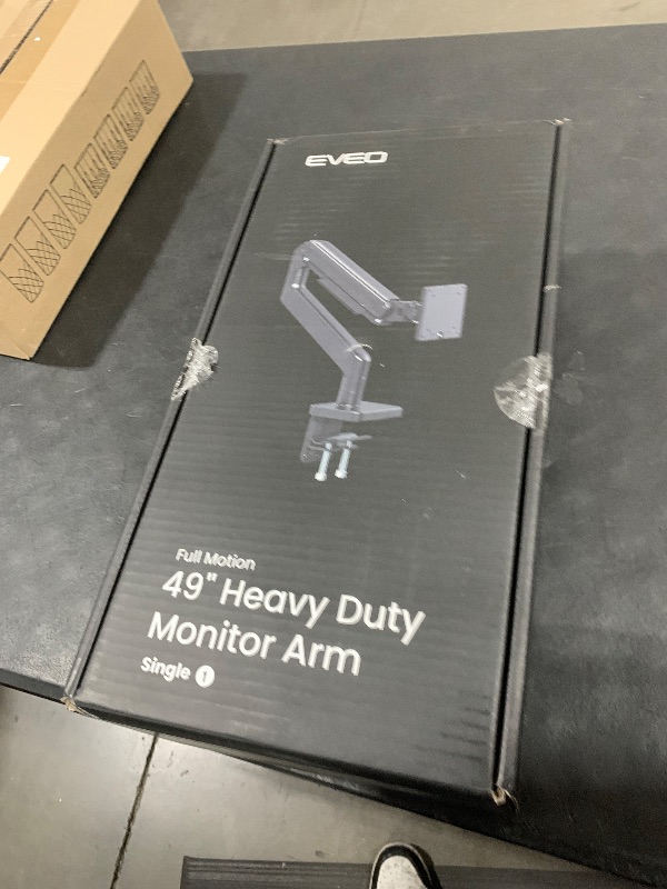 Photo 1 of Premium Ultrawide Monitor Arm 49" - for Samsung Odyssey G9 Monitor Arm, Heavy Duty Monitor Arm, Curved Ultrawide Monitor Mount, Vesa Bracket Up to 49 Inch, Adjustable Height, Max VESA 100x100, Black
