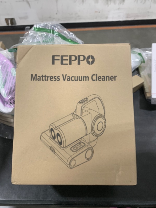 Photo 1 of FEPPO Mattress Vacuum Cleaner, 16Kpa Bed Vacuum Cleaner with 253.7nm UV-C Light, 140°F Heat, HEPA Filter & Ultrasonic, Versatile Handheld Vacuums for Bed, Sofa, Couch, Crib(Corded, 500W)