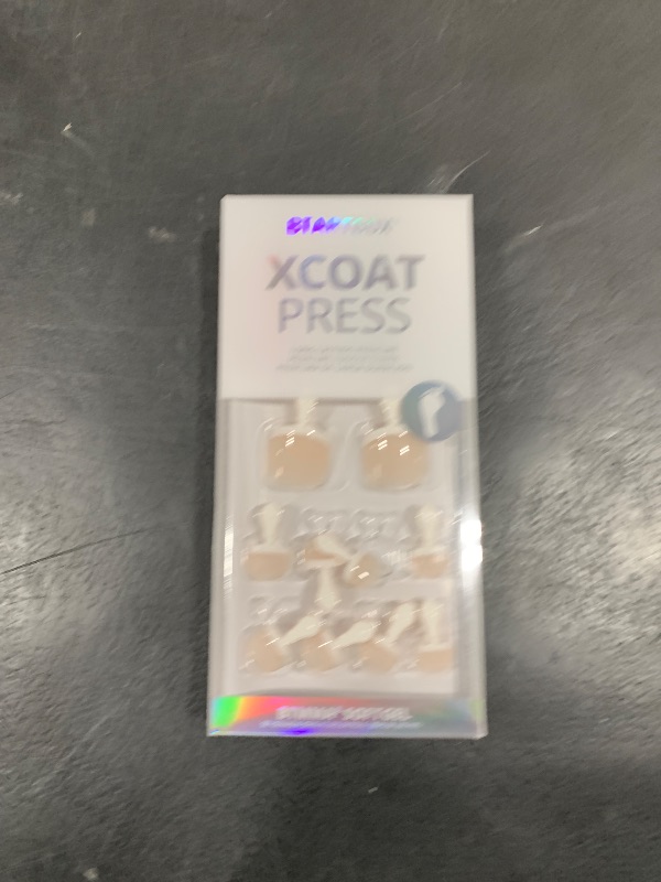 Photo 1 of BTArtbox Press on Toenails Short, White French Tips Toenail Press Ons Square for Women, Fit Perfectly Press on Toe Nails with Glue, Fake Toenails in 16 Sizes- 32 Toenails Kit, Champ