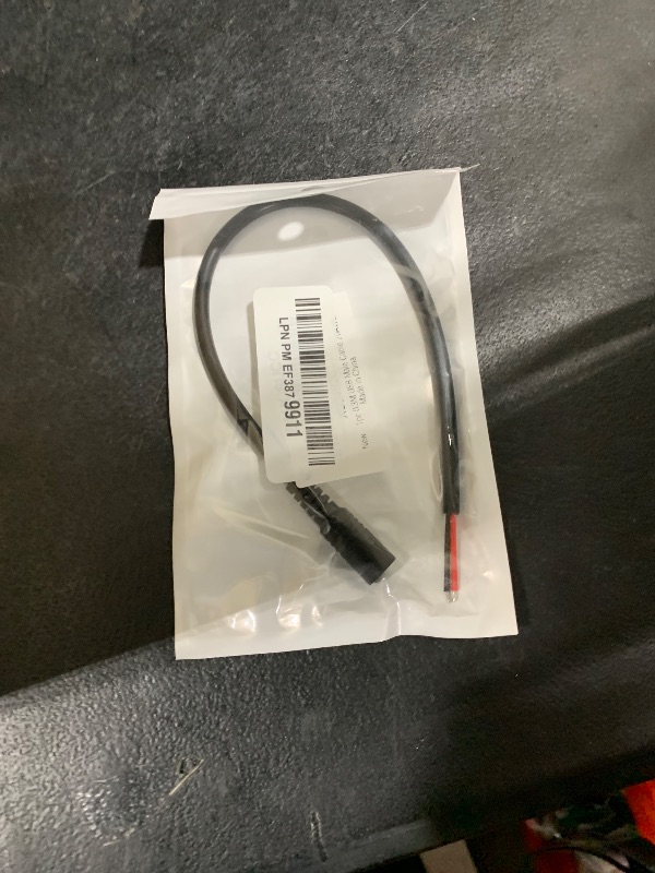 Photo 1 of EAHOSUCC 20AWG USB Male Cable Ends, 1PCS 0.3M/1FT USB A Male 2 Pin Bare Wire 12V 5A Power Pigtail 2 Wire Open End Cable for DIY,USB Plug Replacement, Black