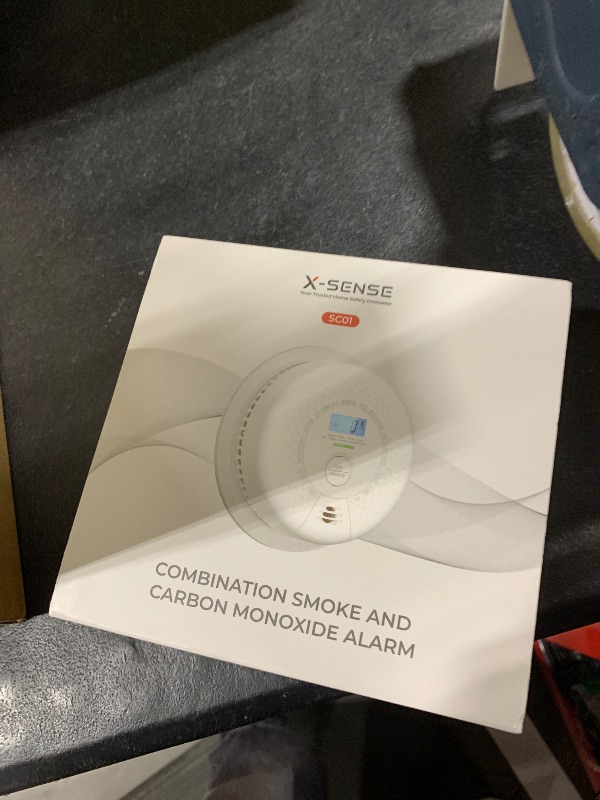 Photo 1 of X-Sense  Detector Carbon Monoxide Detector Combo, 10-Year Battery Smoke Detector with Display, Standalone Model SC01, Single Pack