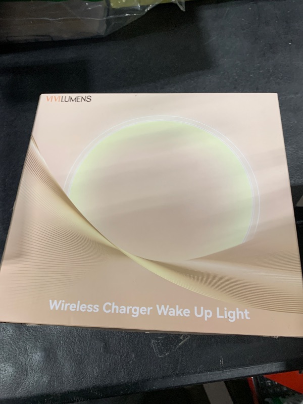 Photo 1 of Vivilumens Sunrise Alarm Clocks Wireless Charger, 10 White Noise Sound Machine Alarm Clock with 30/60/90 Mins Timer, 3 Levels Touch Night Light, Dual Clocks for Heavy Sleepers, Ideal Gifts for Her