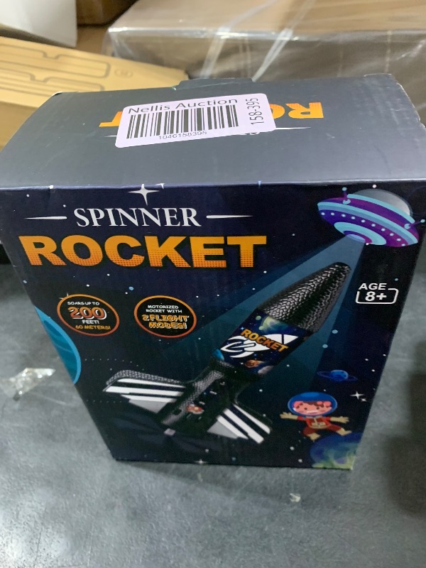 Photo 1 of Rocket Launcher for Kids, Self Launching Motorized Air Rocket Toy, Outdoor Toys for Ages 8-12, Model Rockets with Parachute Safely Land, Spaceship Launch up to 200 ft Birthday Gifts for Boys