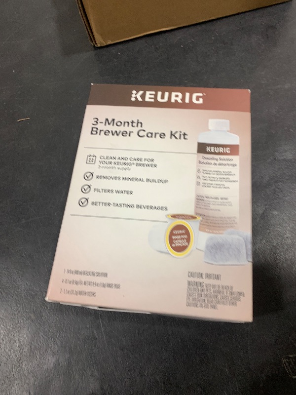 Photo 1 of Keurig 3-Month Brewer Maintenance Kit Includes Descaling Solution, Water Filter Cartridges & Rinse Pods, Compatible Classic/1.0 & 2.0 K-Cup Coffee Makers, 7 Count
