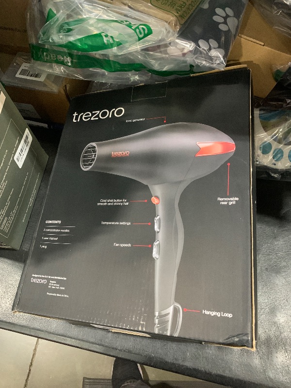 Photo 1 of Professional Ionic Hair Dryer for Salon - 2200W Powerful Blow Dryer - Lightweight Travel for Normal & Curly Hair Includes Volume Styling Nozzle