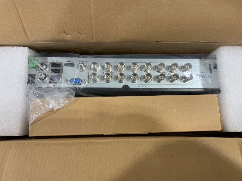 Photo 1 of DVR 16-Channel Hybrid Capability 5-in-1 Digital Video Recorder 5.0MP HD Security DVR Recorder AHD/Analog/TVI/CVBS/IP Security Camera System Video Surveillance,Max to 6TB (3TB HDD Included)