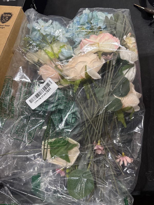 Photo 1 of Serra Flora Artificial Flowers Combo Box Set Faux Flowers Bulk Flower Leaf with Stems Arrangements for DIY Wedding Bouquets Party Table Centerpieces Home Decorations Indoor Outdoor