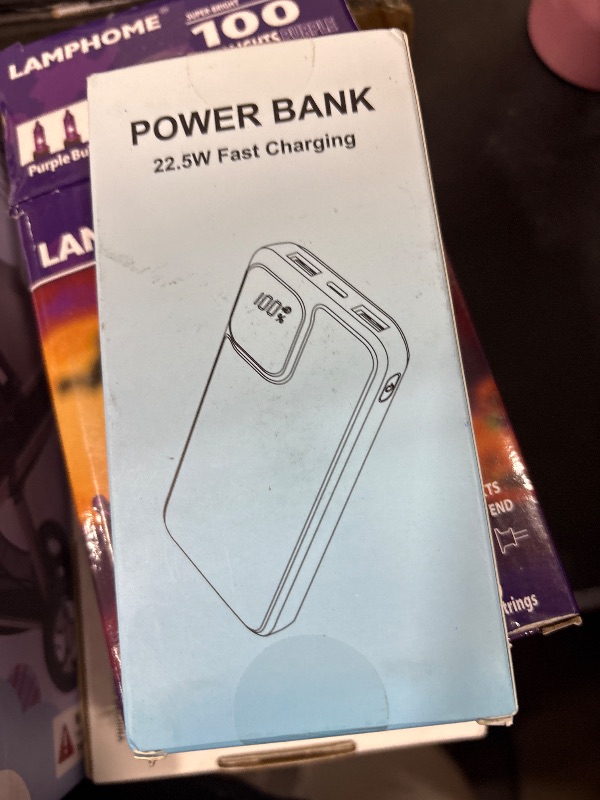 Photo 1 of ELALUOKE Portable Charger Power Bank, 10000mAh 22.5W Fast Charging Battery Pack, USB C in & Out, LED Display Compatible with iPhone 16 15 14 13 Pro Samsung S24 Google iPad Tablet