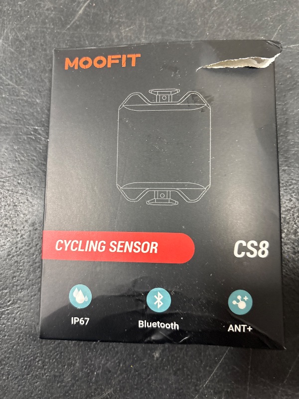 Photo 1 of moofit Cadence Speed Sensor, Bluetooth & ANT+ Wireless RPM Cycling Spin Bike Cadence Sensor for Wahoo/Coosporide/Rouvy/Peloton, IP67 Waterproof, Orange