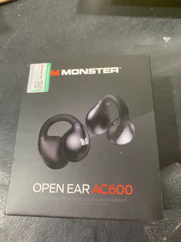 Photo 1 of Monster Open Ear AC600 Headphones, Bluetooth 5.4 Wireless Earbuds with HiFi Stereo, Clip-On Earbuds with ENC Clear Call, 21H Playtime, Touch Control, IPX6 Waterproof Wireless Headphones for Sport
