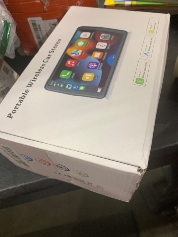 Photo 1 of Portable Wireless with Apple CarPlay and Android Auto Screen for Car, 7" HD Touch Screen Car Stereo with Mirror Link, Bluetooth 5.2, Backup Camera, AUX,FM Transmitter for All Vehicle