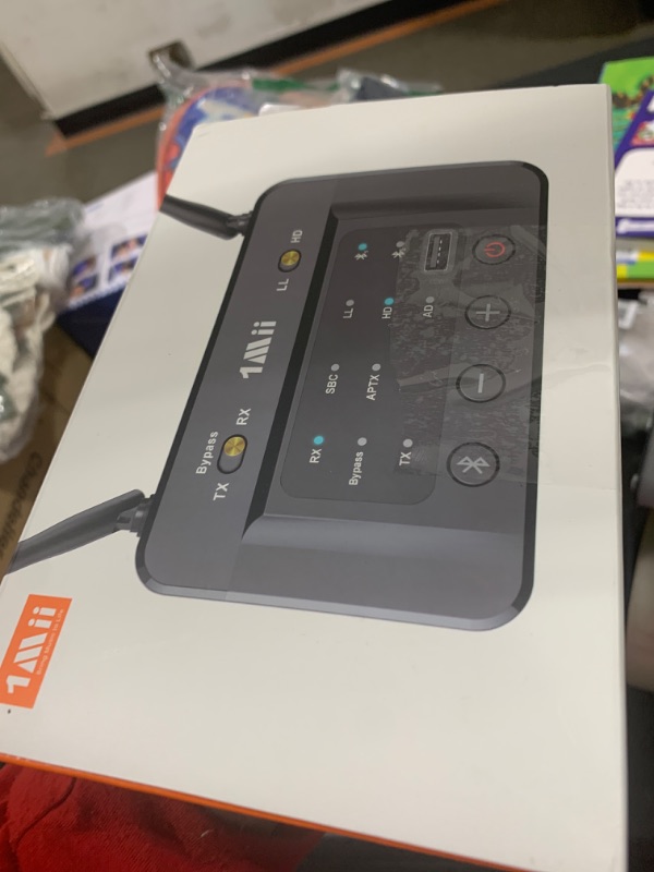 Photo 1 of 1Mii B03S Bluetooth 5.3 Transmitter Receiver for TV Home Stereo, Wireless Audio Adapters with Audiophile DAC, aptX LL/HD/AD, Dual Link, Upgrade USB Drive Input, Optical RCA AUX 3.5mm Inputs/Outputs
