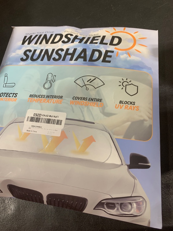 Photo 1 of Sun Shade Windshield Sunshades Cover for 2012-2021 2022 Honda CR-V CRV LX, EX, EX-L, EX-L Navi, Touring Accessories Foldable Front Window Shields Protector Fits CR-V CRV Sun Visor Blocks UV Rays