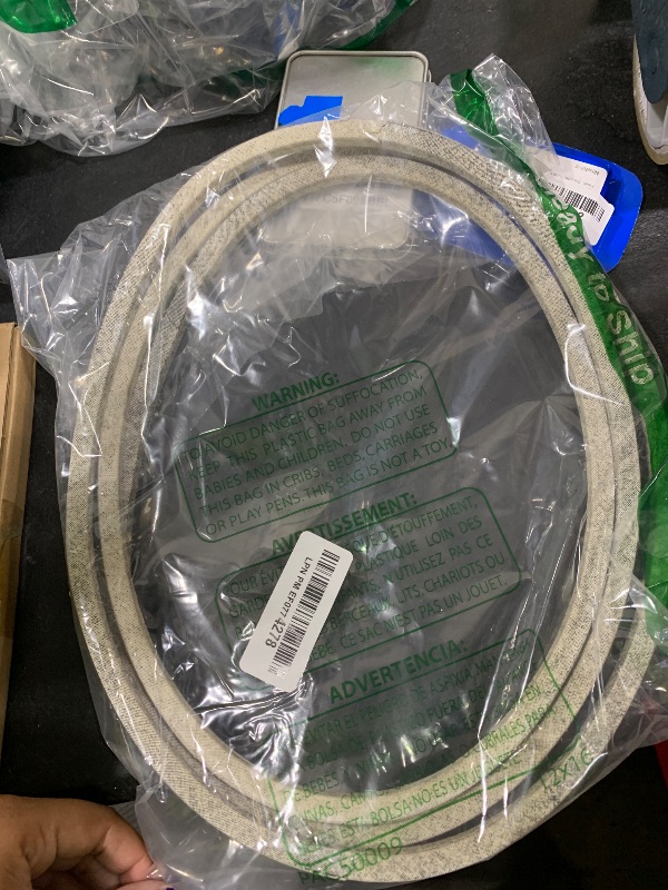 Photo 1 of TonGass 42" Lawn Mower Deck Belt Compatible with John Deere Lawn Mower Replaces Part Number GX20072, Deck Drive Belt for Heavy-Duty Use Compatible with 100 D100 E100 Series
