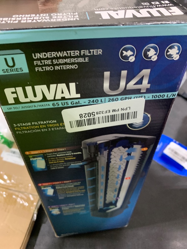 Photo 1 of Fluval U4 Underwater Filter, Freshwater and Saltwater Aquarium Filter, A480,Black