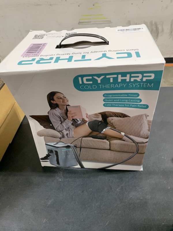 Photo 1 of ICYTHRP Cold Therapy Machine with Programmable Timer, Portable Ice Machine for Knee After Surgery, Knee Replacement Recovery System for Pain Relief w/Compression Pad for Shoulder, Hip and Ankle