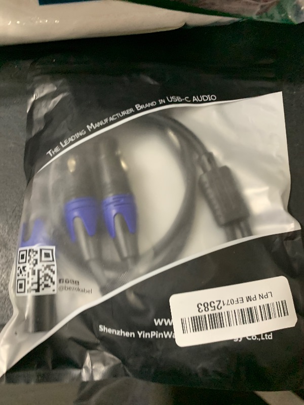 Photo 1 of BEZOKABEL XLR Splitter, Balanced XLR Splitter Cable Male to 2 Female, XLR Y Splitter Cable 3-Pin - 3.3ft