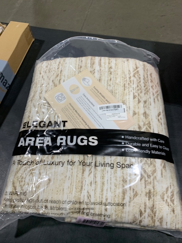 Photo 1 of 5x7 Area Rugs Living Room: Washable Boho Large Neutral Modern Soft Farmhouse Beige Rug Stain Resistant Indoor Floor Non-Slip Carpet for Women Home Enthusiasts Aged 25-45 - Bedroom Room Decor