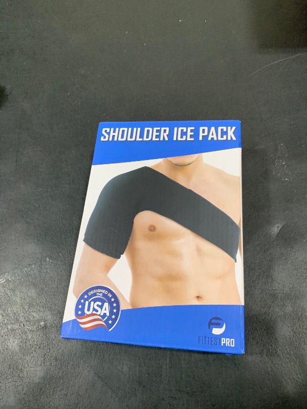 Photo 1 of Fittest Pro Shoulder Ice Pack Wrap, HSA or FSA Eligible, Reusable Cold Therapy Wrap for Tendonitis, Swelling, Rotator Cuff, and Recovery