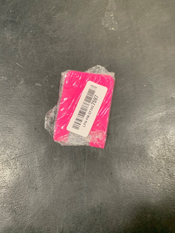 Photo 1 of Yoodelife Phone Card Holder Sockets, Silicone Adhesive Stick-on ID Credit Card Wallet Phone Case Pouch Sleeve Pocket for Most of Smartphones (Hot Pink)