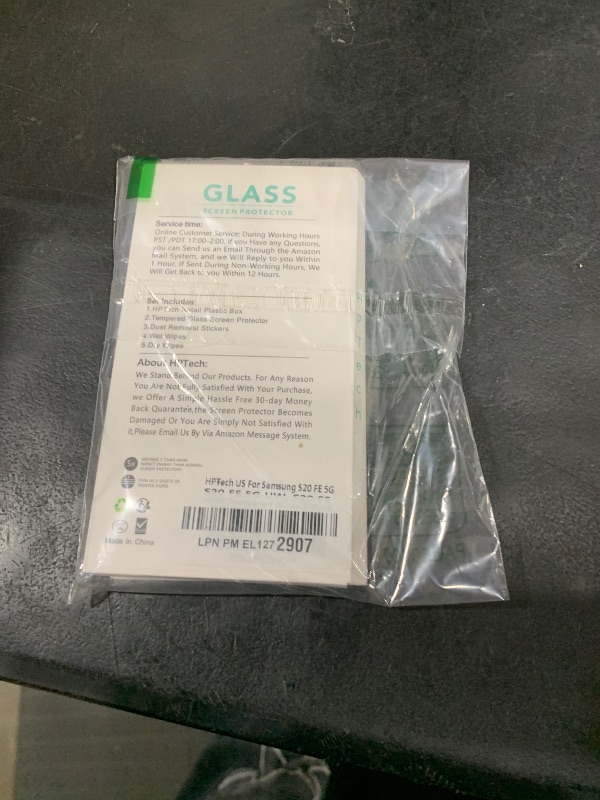 Photo 1 of HPTech (2 Pack Designed for Samsung Galaxy S20 FE, Galaxy S20 FE 5G, Galaxy S20 FE 5G UW Tempered Glass Screen Protector, 9H Hardness, Support Fingerprint Reader, Case Friendly