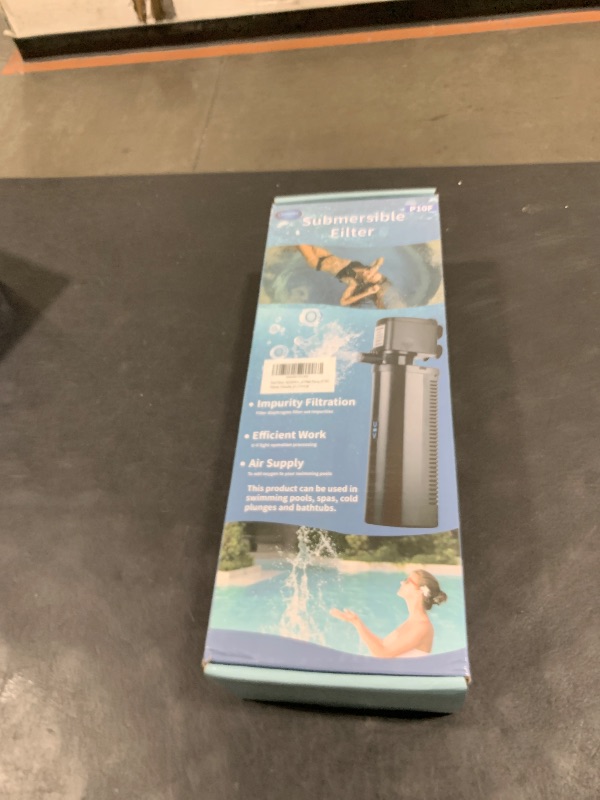 Photo 1 of 600GPH Pool Filter, UV Sterilzer for 300-1000 Gallon Swimming Pool, Small Pool Filter Green Pool Cleaning Powerful Pump Pool Filter for Children Pools, Inflatable Pools, Cold Plunge Crystal Clear