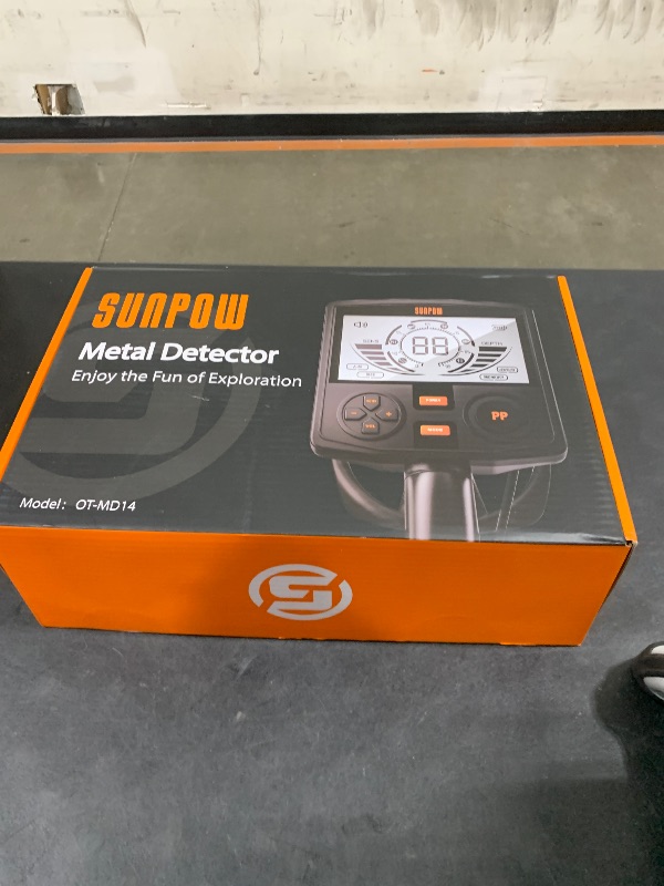 Photo 1 of SUNPOW Metal Detector for Adults Professional - High Accuracy with 12" Waterproof Coil, 2x Backlit LCD Display, Advanced DSP Chip, 5 Modes, Adjustable Length (19"-59"), Sturdy Spiral Structure -OTMD14