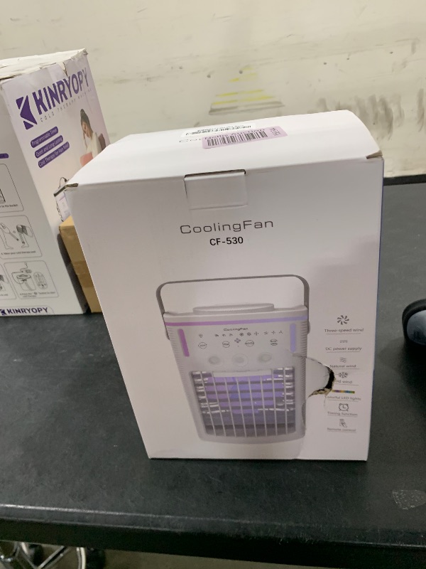 Photo 1 of ANGFA Portable Air Conditioners,Evaporative Air Cooler with 1000ML Water Tank,3 Spray Ports,3 Speeds & 3 Mist Level,7 Color Night Light,8H Timer, Personal Ac Units for Bedroom Office Camping
