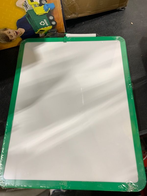 Photo 1 of Mr. Pen- Dry Erase Board, 14" x 11" With Black Marker, Green Frame, Small White Board for Kids and Students, Mini