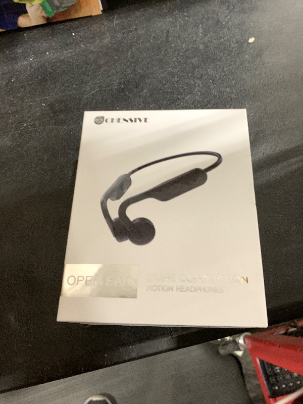 Photo 1 of CHENSIVE Bone Conduction Headphones Open Ear Headphones Bluetooth 5.4 Sports Wireless Earphones with Built-in Mic, Sweat Resistant Headset for Running, Cycling, Hiking, Driving