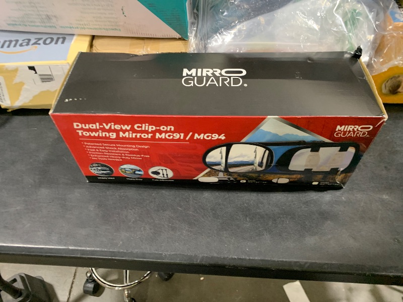Photo 1 of MirroGuard Extended Towing Mirrors, Universal Clip-On Side Mirror Extensions for Pickups, RVs, and Trailers, Tow Mirrors with Extenders (Model MG91)