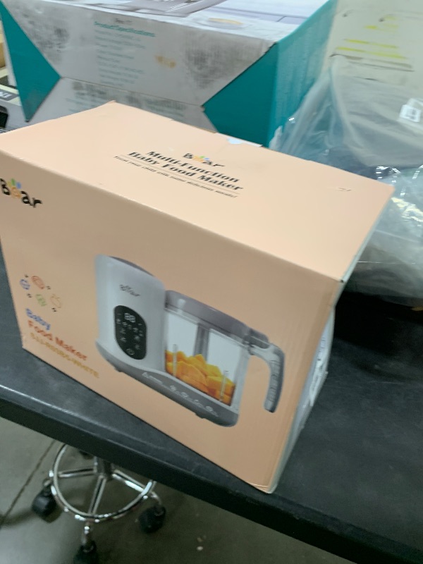 Photo 1 of BEAR 2024 Baby Food Maker | One Step Baby Food Processor Steamer Puree Blender | Auto Cooking & Grinding | Baby Food Puree Maker with Self Cleans | Touch Screen Control, White
