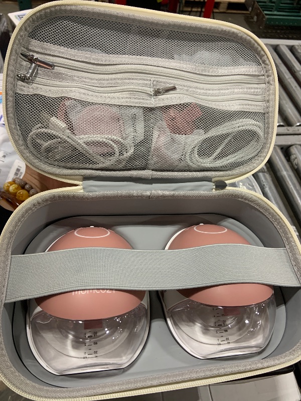 Photo 1 of Momcozy Breast Pump Hospital-Grade, Hands Free Breast Pump App with Leak-Proof DoubleFit Flange, Personalized Multi-Modes & 15 Levels, 2 Count