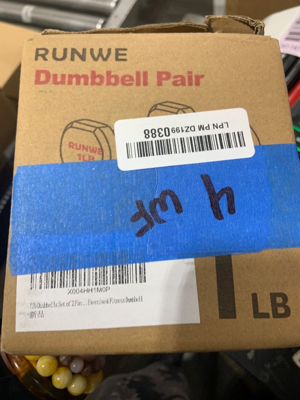Photo 1 of 1lb Dumbbells Set of 2 Pink for Women, Hand Weight Set, Exercise & Fitness Dumbbell